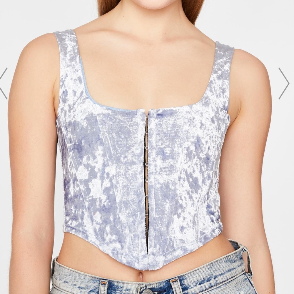 dolls kill one by one velvet corset